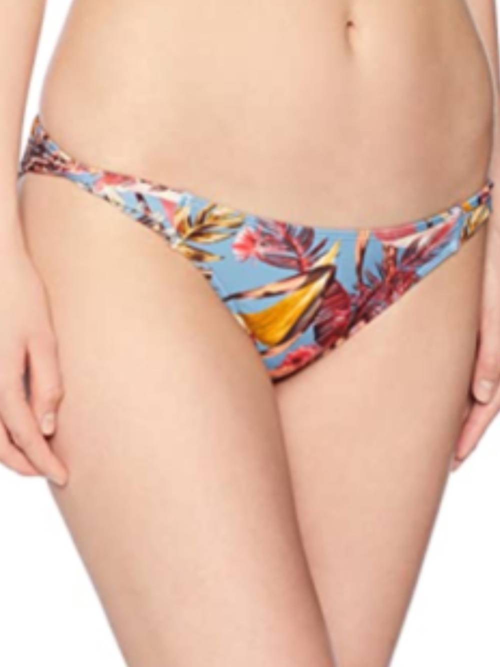 O'Neill Light Blue Tropical Floral Bikini Bottom 8